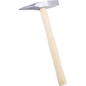10.6 OZ Forged Steel Welding Hammer, 11.8 Inch Two Head with Wooden Handle for Crushing and Welding (small)