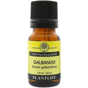 Plantlife Galbanum Essential Oil 10 ml – Green Woody Aromatic Oil with Fresh Earthy Notes