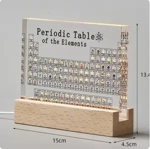Junior High Learning Periodic Table of Elements with Clear Labelling & Robust Construction for School Use 15cm x 4.5cm x 13.4cm