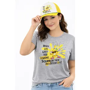 When Life Gives You Lemons Tee- Sport Gray