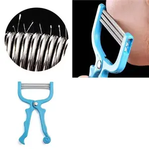1pc Reusable Facial Hair Remover, Manual Spring Roller Handheld Tool for Upper Lip & Chin, Portable Mini Hair Removal Device for Home Salon, Beauty Care Essential