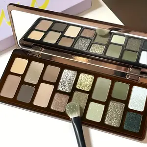 16-Color Eye Shadow Plate, Suitable Daily Makeup, with A Mirror, Suitable Retro Smoke Makeup, Multi-purpose Makeup
