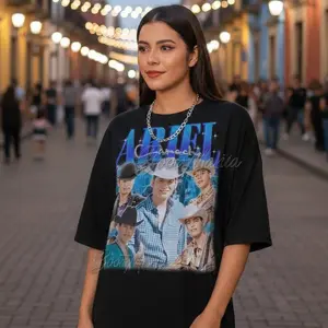 Ariel Camacho Barraza T-Shirt, Ariel Graphic Tee, Mexican Music Shirt, Casual Top for Men & Women, Full Size, Full Color.