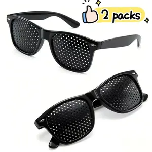 Unisex Pinhole Glasses Anti- Myopia AstigmatismGlassesMen's Women's Vision Improvement StrabismusCorrectionFatigue Glasses eyewear for men correction glass lightweight eyestrain anti-eye strain