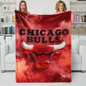 Printed Bedding with the theme of Basketball Series, Soft and Comfortable Flannel Blanket, the Overall Texture Has Strong Visual Impact, Can Instantly Ignite the Enthusiasm of Fans, and is Suitable for All Seasons.