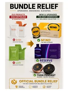 Bundle Relief Bran | Uuth | Tuun 25 Snaps Each (15mL) Wellness Supplements for Energy, Focus, and Vitality Healthcare Fiber