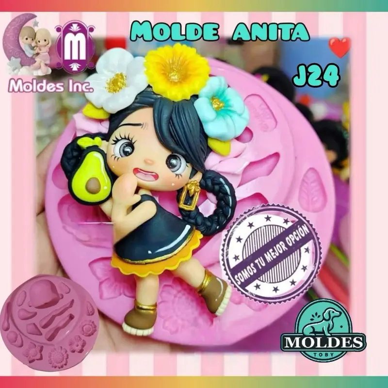 Molde de silicon, modelo J24