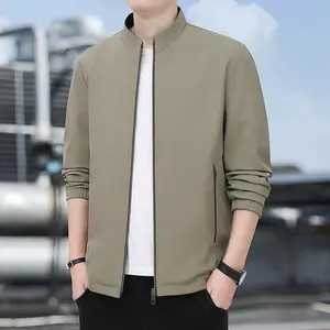 Men's Jacket 2025 Spring New Men's Casual Windproof Stand Collar Loose Fit Jacket for Men