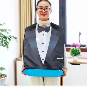 Waterproof Bib for Elderly, Large Size Adult Eating Apron, Anti-Slobbering Mouthguard, Fashion Design, Factory Direct Sale