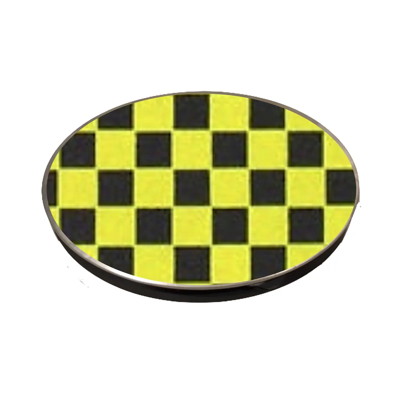 TMS Micro™  Yellow & Black Checker Off Ice Spinner