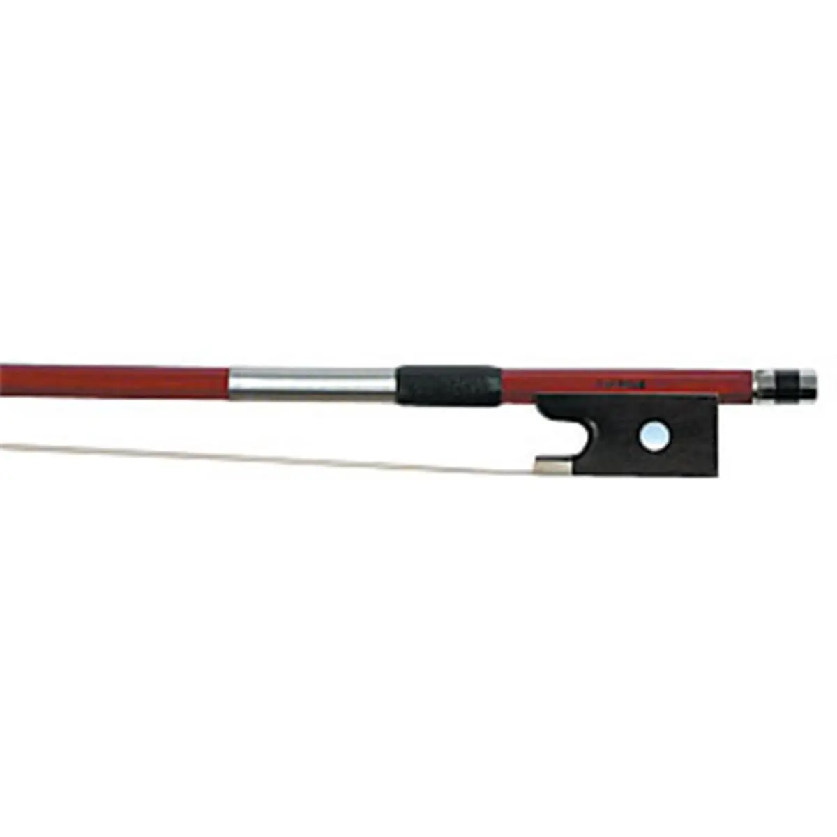 J. LaSalle 212 MAIN Saga LB-10 0.75 Size Hand-Crafted Violin Bow for Music Students, Rosewood Frog, Brazilwood Construction, Stainless Grip, Mother of Pearl Mounting, Serbian Eye Accessory, Ivoroid Accents, MENC-Compliant, S Saga