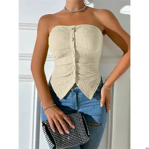 Top Strapless Solid Allurite Ladies Color