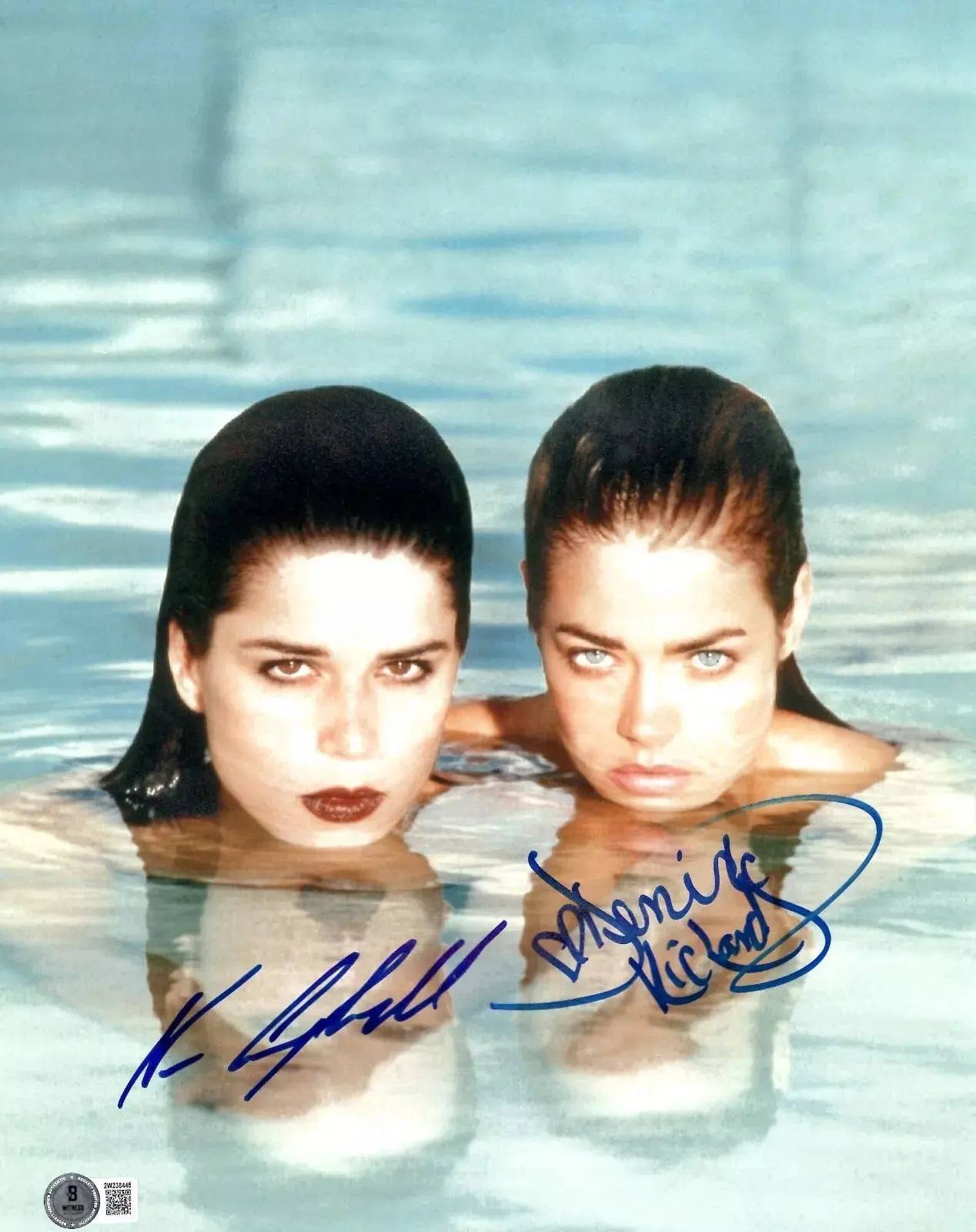 Neve Campbell & Denise Richards Authentic Autographed 11x14 Photo #2