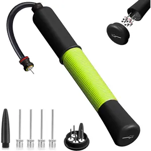 Ball Pump with Needle Storage(Never Lose Pin) Basketball Pump with 5 Needles and Extendable Cable, Soccer Football Pumps, Volleyball Pump Rugby Ball Inflator - Great for All Balls - 1&2 Pack Available : Sports & Outdoors