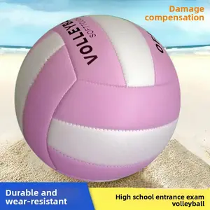 Official Volleyball Ball, Thick PU Material, Waterproof and Anti-Explosion Design, Durable for Indoor and Outdoor Sports, Kids and Adults Use