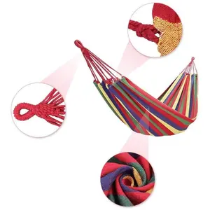 Outdoor Single & Double Person Anti-Tip Thick Canvas Swing Chair, Student Dormitory Indoor Bedding, Adult Sleeping Hanging Chair