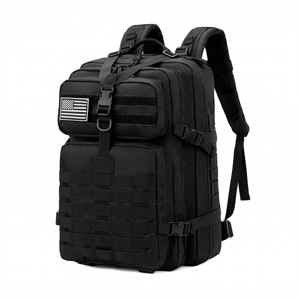 【Jumahe】087 Tactical Backpack Military MOLLE Backpack Waterproof Bug Out Bag for Men, Large Capacity Survival Backpack, Outdoor Hiking Camping Rucksack,Bug Out Bag，EDC Travel Backpack with Matching Crossbody Bag