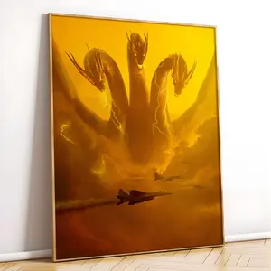 Monsterverse posters, Skull Island, King of monsters, Retro, Vintage, Wall Art, Monarch Poster, Monsters