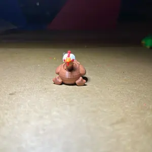 3D printed Chicken / Turkey Fidget Toy - Fun Stress Relief Toy - 3 pack