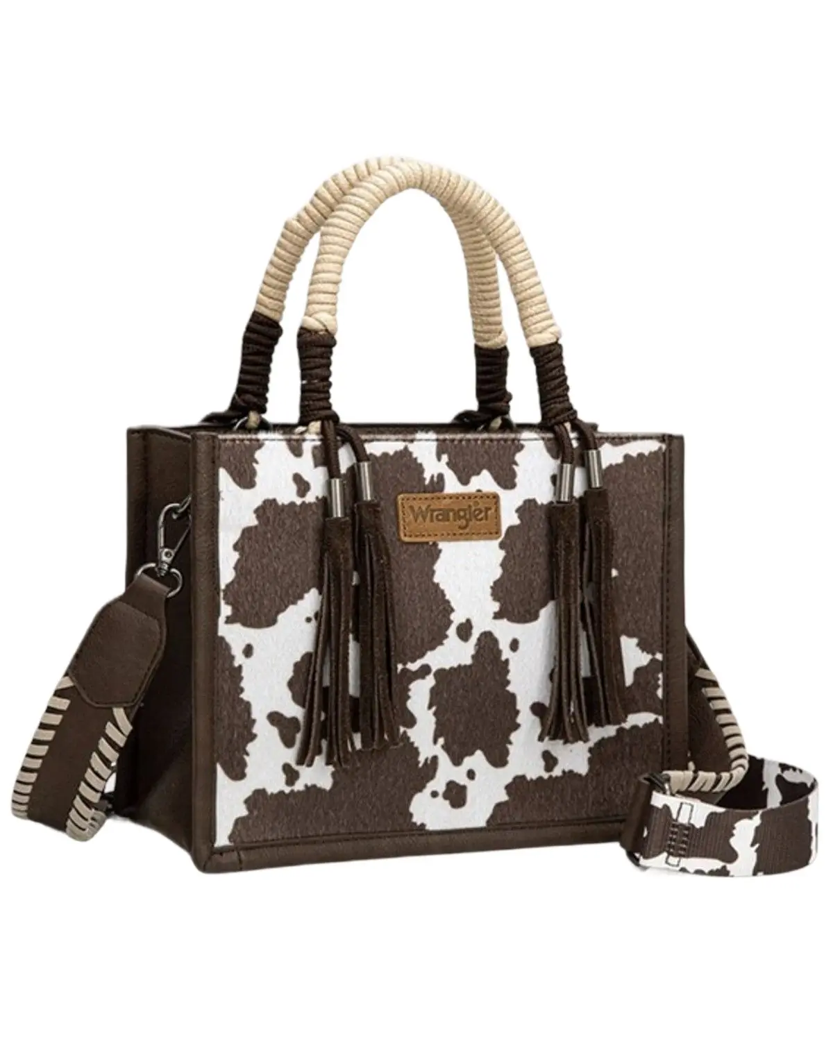 Wrangler Women's Women'S Cow Print Crossbody Tote Bag - Wg386-8120Scf