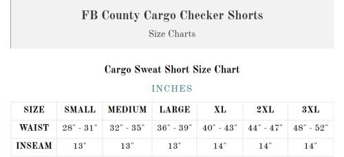 FB County Cargo Checker Shorts
