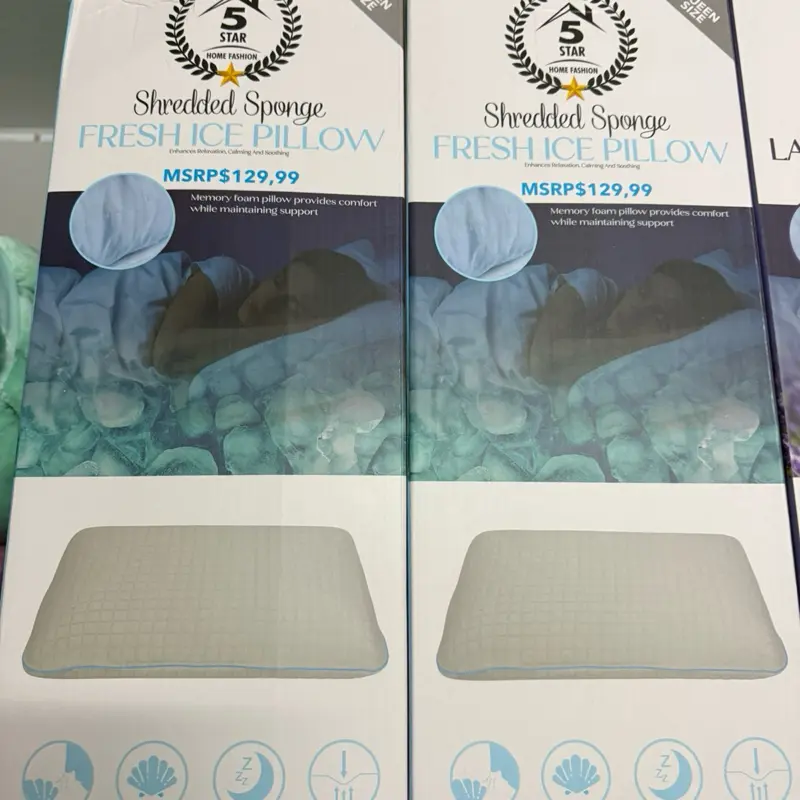 QUEEN SIZE MEMORY FOAM FRESH ICE SCENT PILLOW