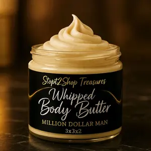 Million Dollar Man ~ Inspired by 1 Million Bold Rich Unstoppable Whipped Body Butter for Moisturizing & Powerful