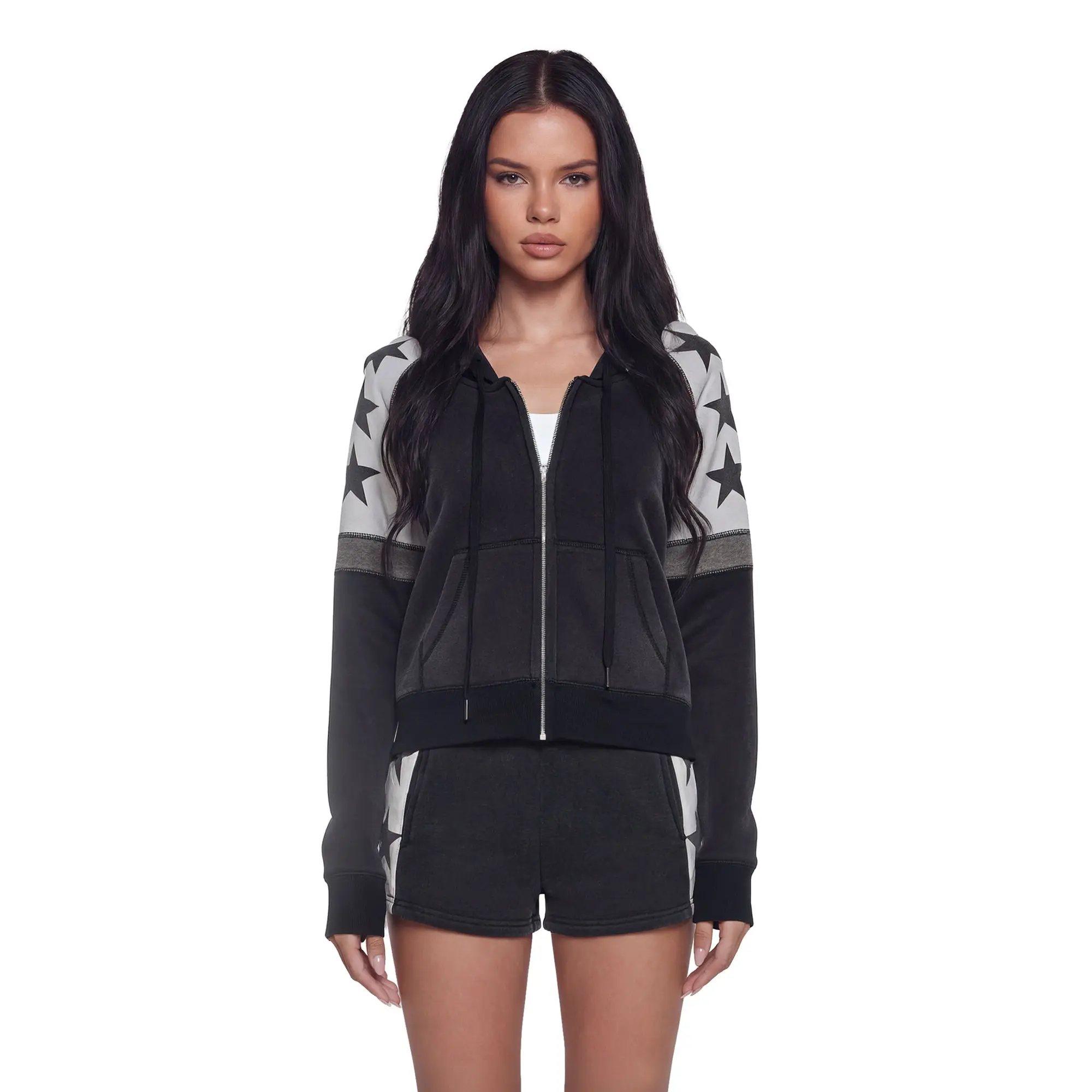 Starry Zip Up Hoodie