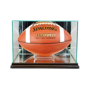 Perfect Cases  Rectangle Football Display Case- Black