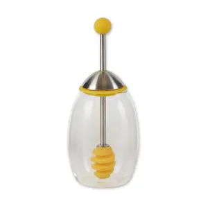 RSVP Honey Jar With Silicone Dipper