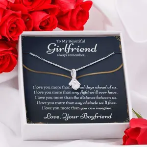 Girlfriend Necklace, Romantic Gift For Girlfriend, Gift To Get Your Girlfriend, 1St Gift For Girlfriend, Girlfriend Gift, engagement present