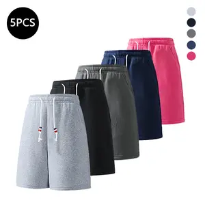 5-Pack Men’s Summer Casual Shorts — Trendy High-Street/Street Style, Versatile for Sports & Fitness, Running & Walking, Casual Wear