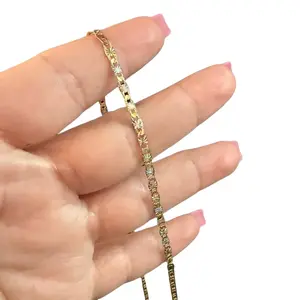 Tri Color Chain - Elegant Design with Gold and Silver Accents, Perfect for Everyday Wear