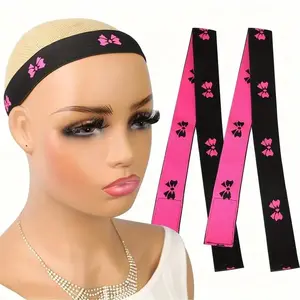 Hair Lace Melt Band, 3 Counts/set Adjustable Elastic Lace Melt Band, Heatless Styling Tool for Wig Making and Application