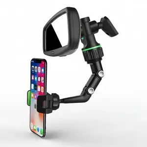 Universal Car Rearview Mirror Phone Holder for Fall Gift, Multifunctional 360 Degree Rotatable Car Phone Stand, Auto Rearview Mirror Seat Clip-on Design Cell Phone Holder, Car Accessory