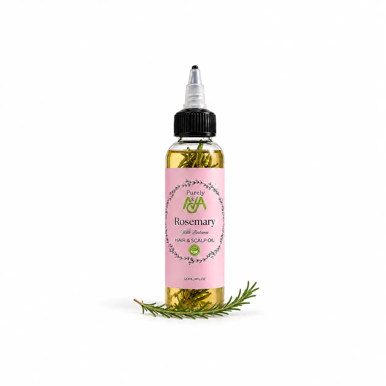 NEW! LIL PINK RIDING HOOD Pure Rosemary Infused Locks and Scalp Oil with batana oil