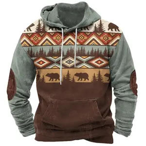 TOP 2025 New  Sweater Digital Printing Men's Street Sports Fashion Trend Hoodie