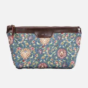 Oriental Blue Carpet Makeup Bag