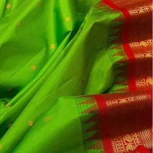 AN'ANA Gadwal Sarees Pure 100% Silk Saree with 100% Zari border