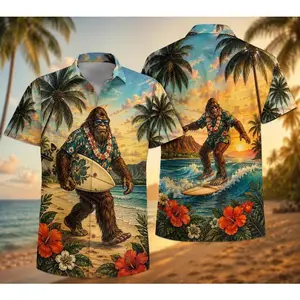 Hawaii Shirt,  Hawaiian Shirt,  Surfing Shirt, Sasquatch Shirt,  Tropical Shirt, Palm Tree  Shirt #   TikTokMadeMeBuyIt #   TikTokShop #   USA 250th