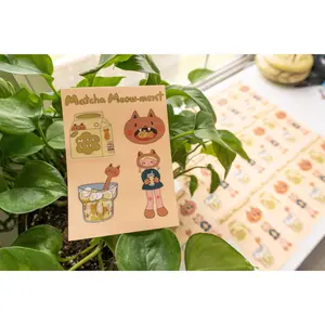 Matcha girl stickersheet