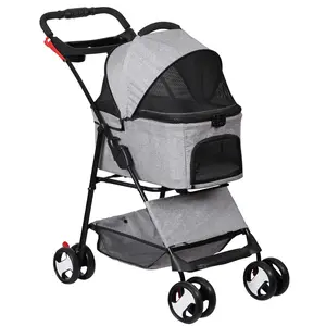 SUPERDEAL Premium Pet Stroller 3-in-1 Multifunction Jogger Stroller for Medium and Small Dogs