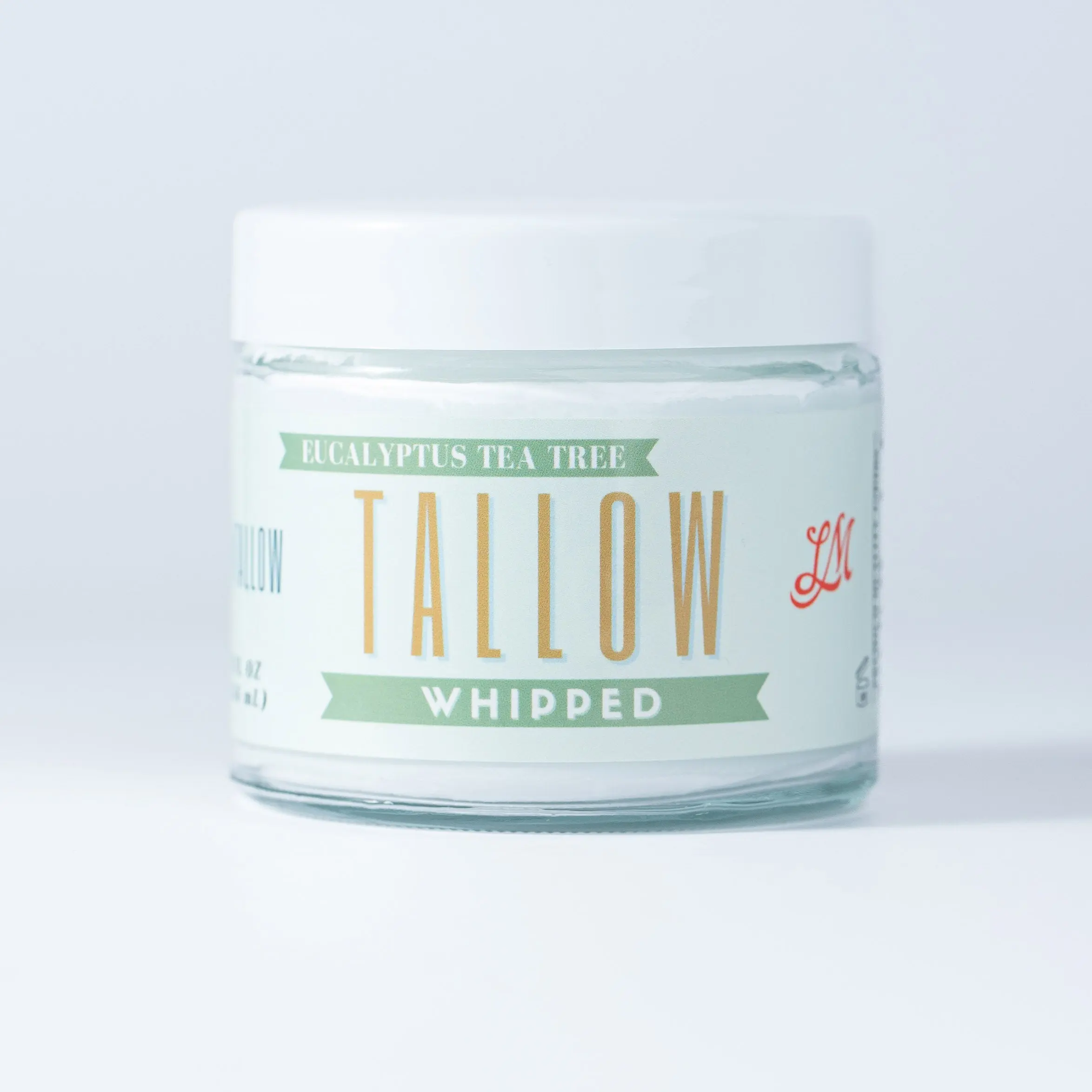 Eucalyptus Tea Tree Whipped Tallow | Grass-Fed Beef Tallow | Lady May Antibacterial Clear