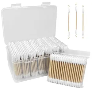 800 Count Pointed Cotton Swabs - Double Precision Tip Cotton Swabs for  Eye & Lip Makeup, Nails, Detailing - Lint-Free Pointy Makeup Swab with Sturdy  Sticks in Storage Case