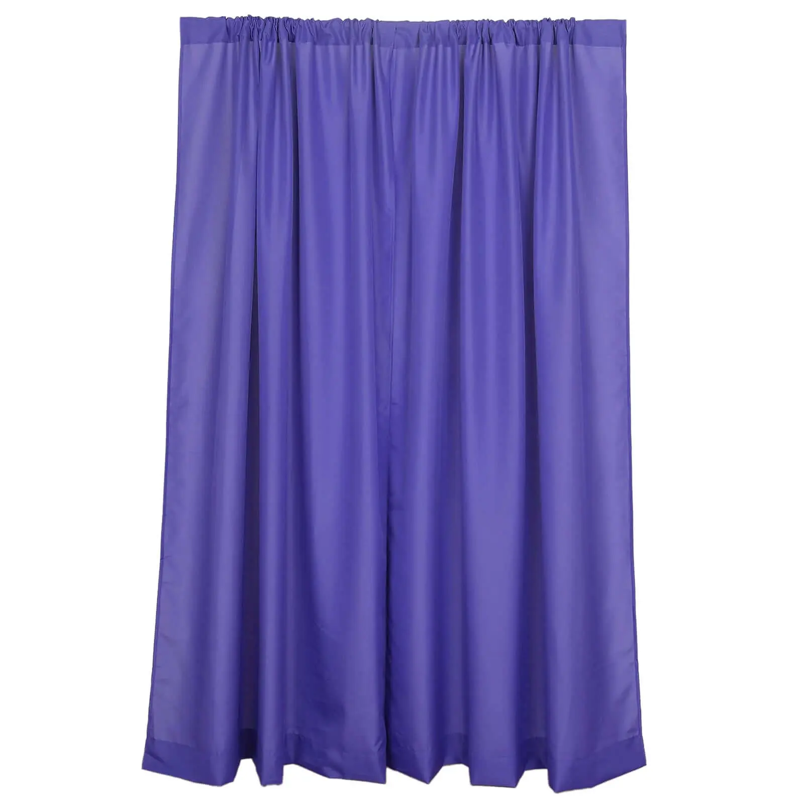 2 Pack Purple Polyester Colored Curtains Drapes - 5ftx8ft, 130GSM, Rod Pockets, Event Divider Panels for Halloween, Party Setup, Event Decor, Photo Backdrop, Mother's Day