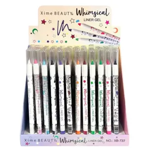 Xime Beauty Whimsical Gel Liner 12pc Color Smooth Gel Liners, Water-Proof-Long Lasting Set-Cosmetics