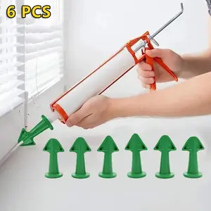 Caulking Nozzle Tool Kit – 6 Counts Caulk Nozzle Applicator – Silicone Caulking Tools – Sealant Nozzle Caulki for Home & Hardware – Hand Tools & Tool Kit Set – Handle & DEALS FOR YOU & Dealsforyoudays