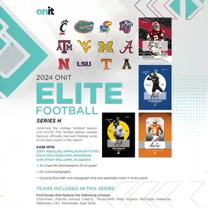 Onit Athlete Elite Football H Series Trading Cards Hobby Pack.  1 Pack