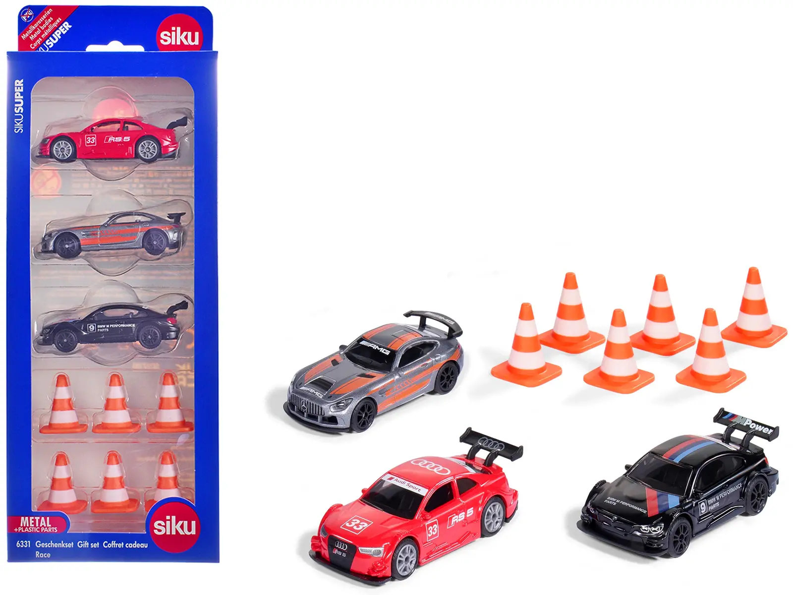 Race Cars 3 Car Set  Diecast Model by Siku