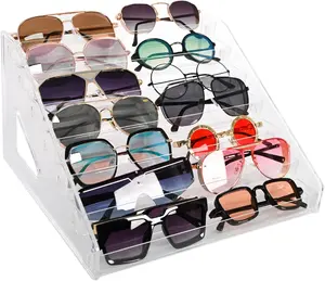 Sunglasses Organizer - Clear Eyeglasses Display stand - Eyeglasses Storage - For Glasses Tabletop Holder Stand(7 Layer)